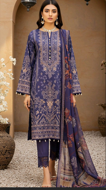 Modern Pakistani suit with traditional design and stylish look