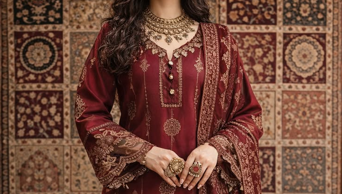 Modern and elegant HiraOra outfit showcasing a unique individual style statement in fashion design.